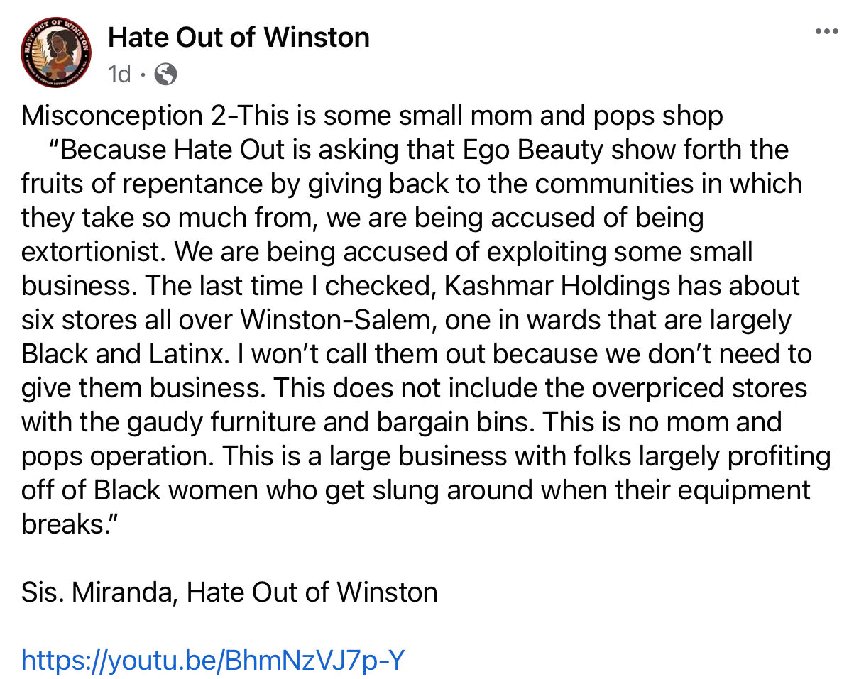 HateOut post about Kashmir Holdings.PNG